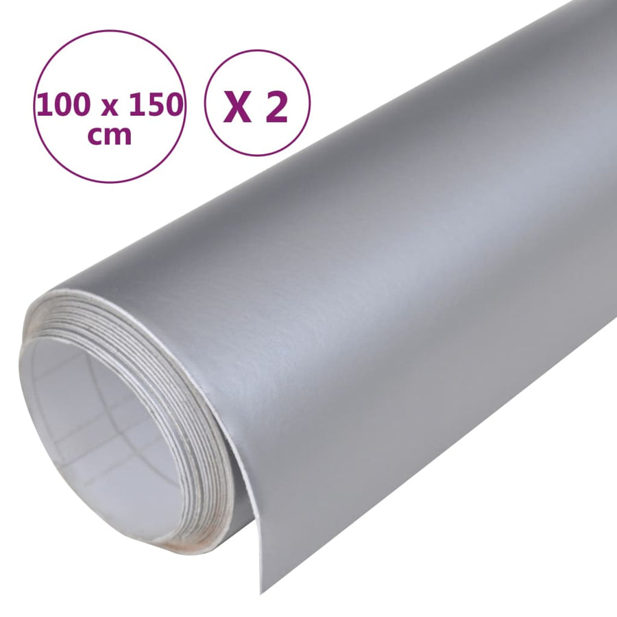 2 St Autofolie 100X150 Cm Matzilverkleurig 100 x 150 cm matt silver