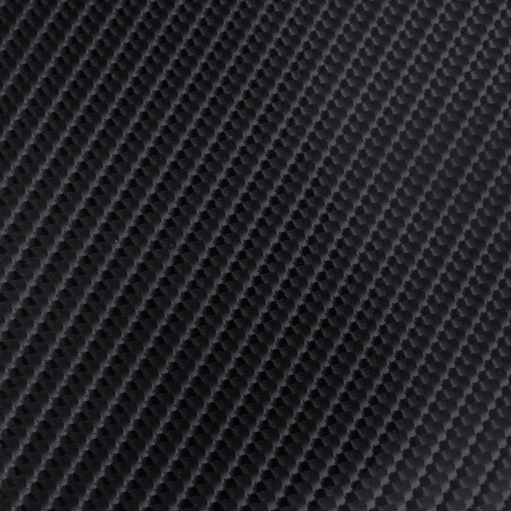2 St Autofolie 4D 100X150 Cm + 50X150 Cm Zwart 100 x 150 cm + 50 x 150 cm