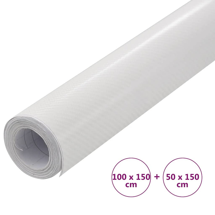 Autofolie 4D 2 100 x 150 cm + 50 x 150 cm Wit