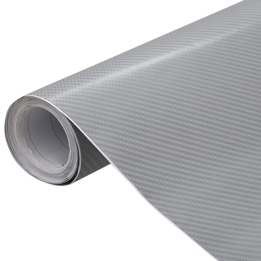 2 St Autofolie 4D 100X150 Cm + 50X150 Cm Zilverkleurig 100 x 150 cm + 50 x 150 cm