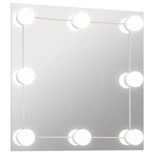 Wandspiegel Met Led-Lampen Vierkant Glas 1 40 x 40 cm Met LED's