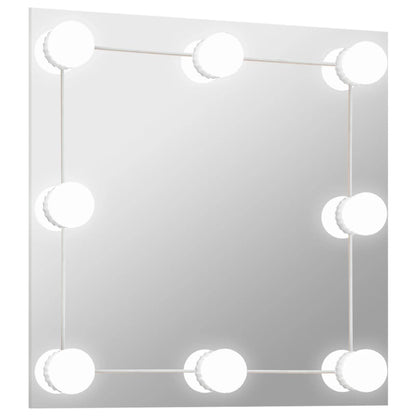 Wandspiegel Met Led-Lampen Vierkant Glas 1 40 x 40 cm Met LED's