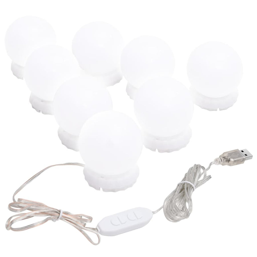 Wandspiegel Met Led-Lampen Vierkant Glas 1 40 x 40 cm Met LED's