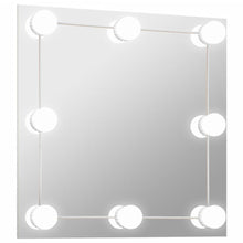 Wandspiegel Met Led-Lampen Vierkant Glas 1 50 x 50 cm Met LED's