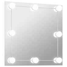 Wandspiegel Met Led-Lampen Vierkant Glas 1 60 x 60 cm Met LED's