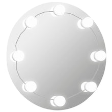 Wandspiegel Met Led-Lampen Rond Glas 1 Φ 40 cm Met LED's