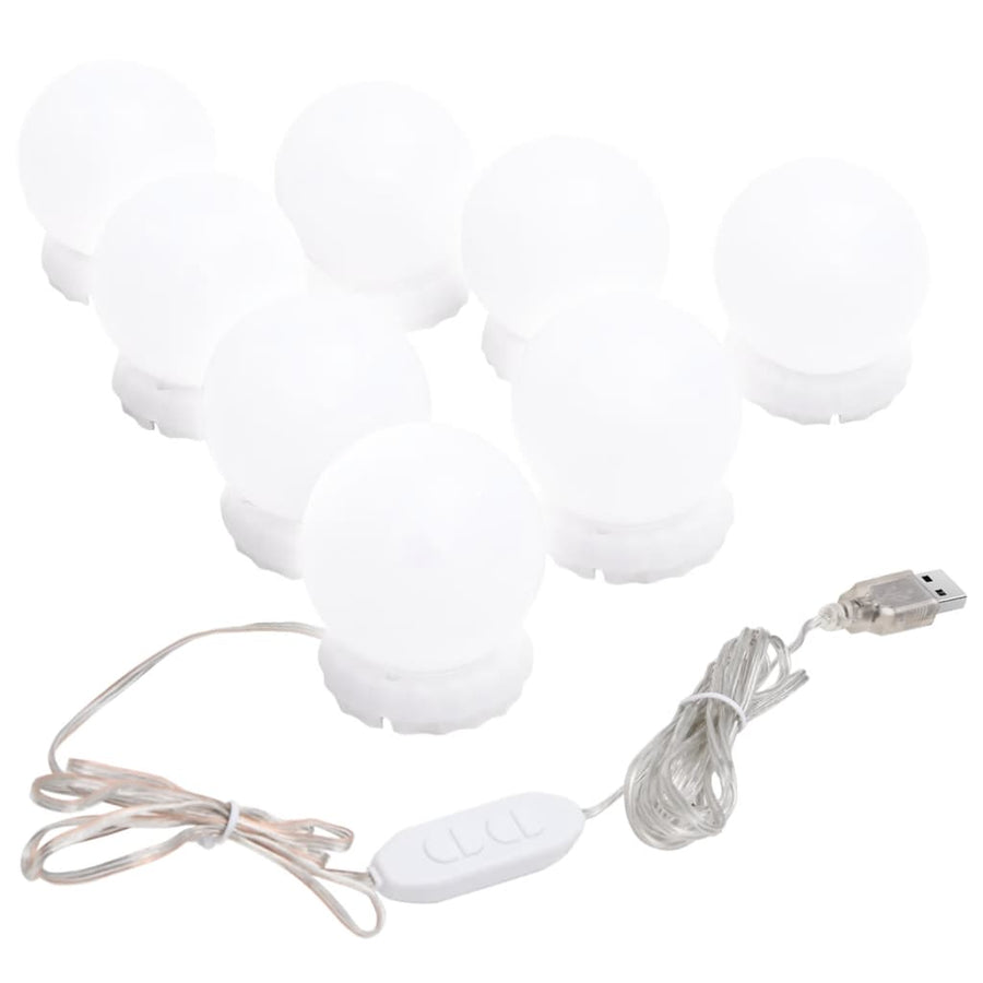 Wandspiegel Met Led-Lampen Rond Glas 1 Φ 40 cm Met LED's