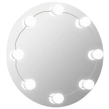 Wandspiegel Met Led-Lampen Rond Glas 1 Φ 70 cm Met LED's