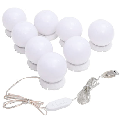 Wandspiegel Zonder Lijst Met Led-Lampen Rechthoekig Glas 1 80 x 60 cm Met LED's