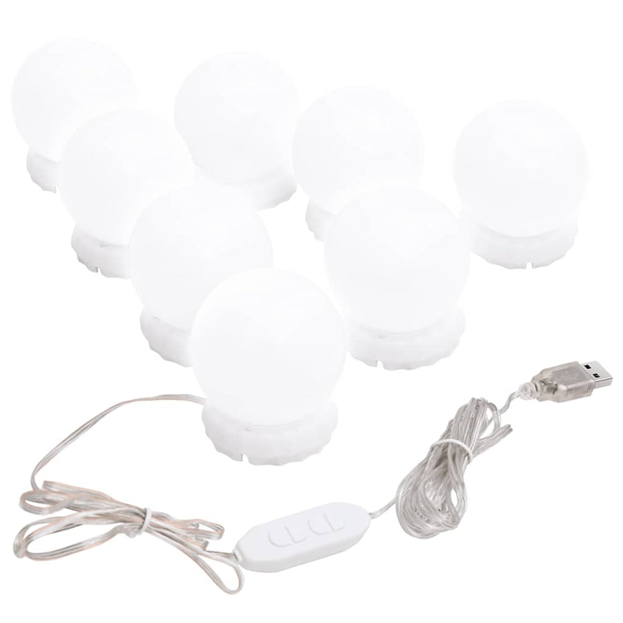 Wandspiegel Zonder Lijst Met Led-Lampen Rechthoekig Glas 1 100 x 60 cm
