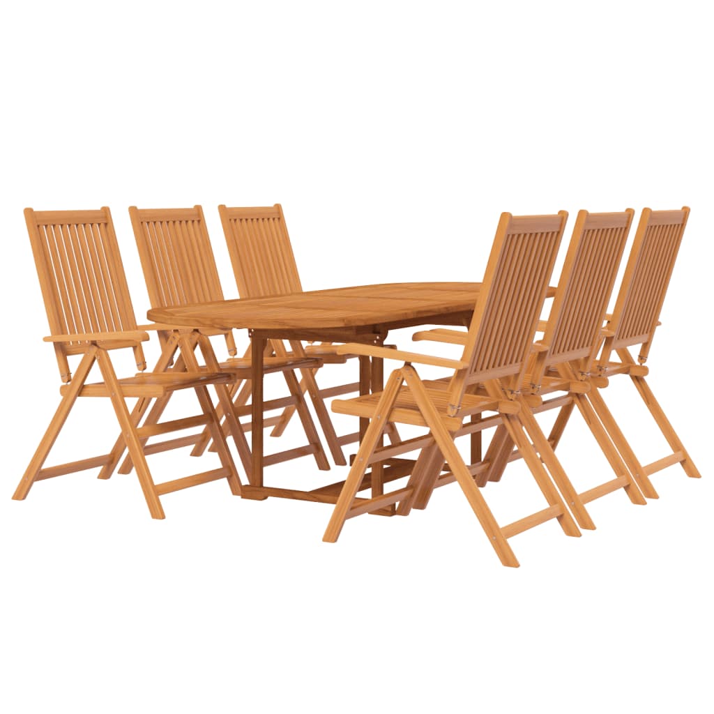 7-Delige Tuinset Massief Acaciahout 160-240 Cm 6