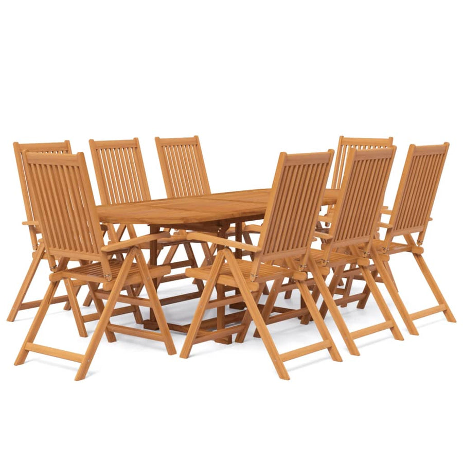 9-Delige Tuinset Massief Acaciahout 160-240 Cm 8
