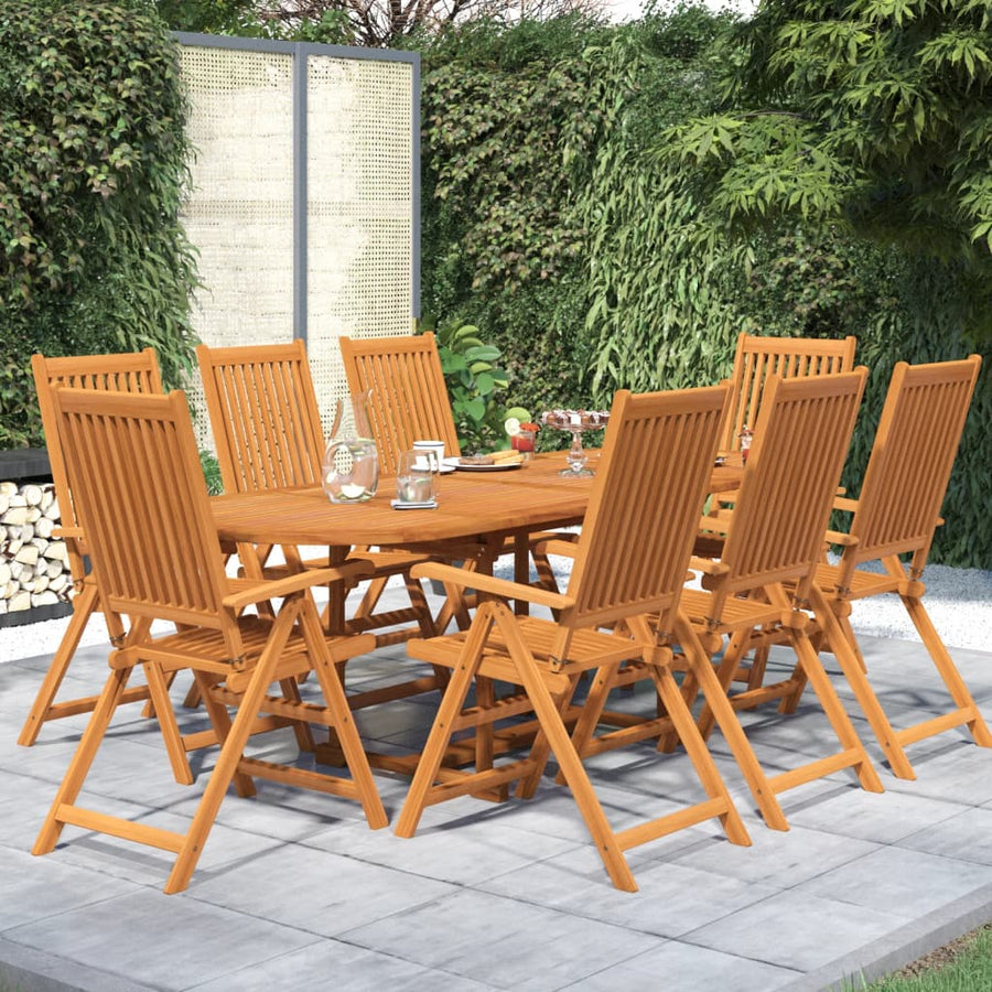 9-Delige Tuinset Massief Acaciahout 160-240 Cm 8