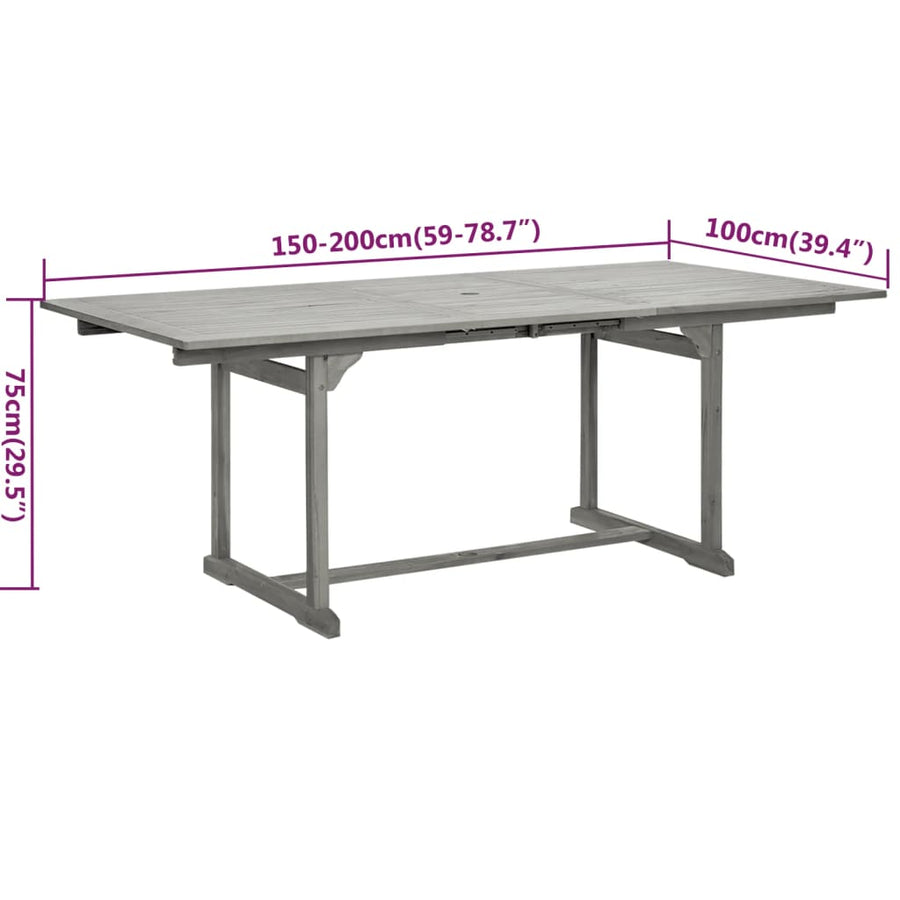 7-Delige Tuinset Massief Acaciahout 6