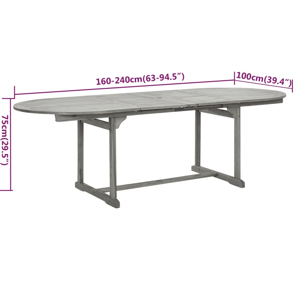 7-Delige Tuinset Massief Acaciahout 6