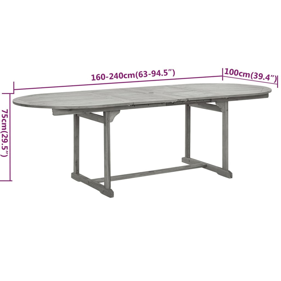 7-Delige Tuinset Massief Acaciahout 6
