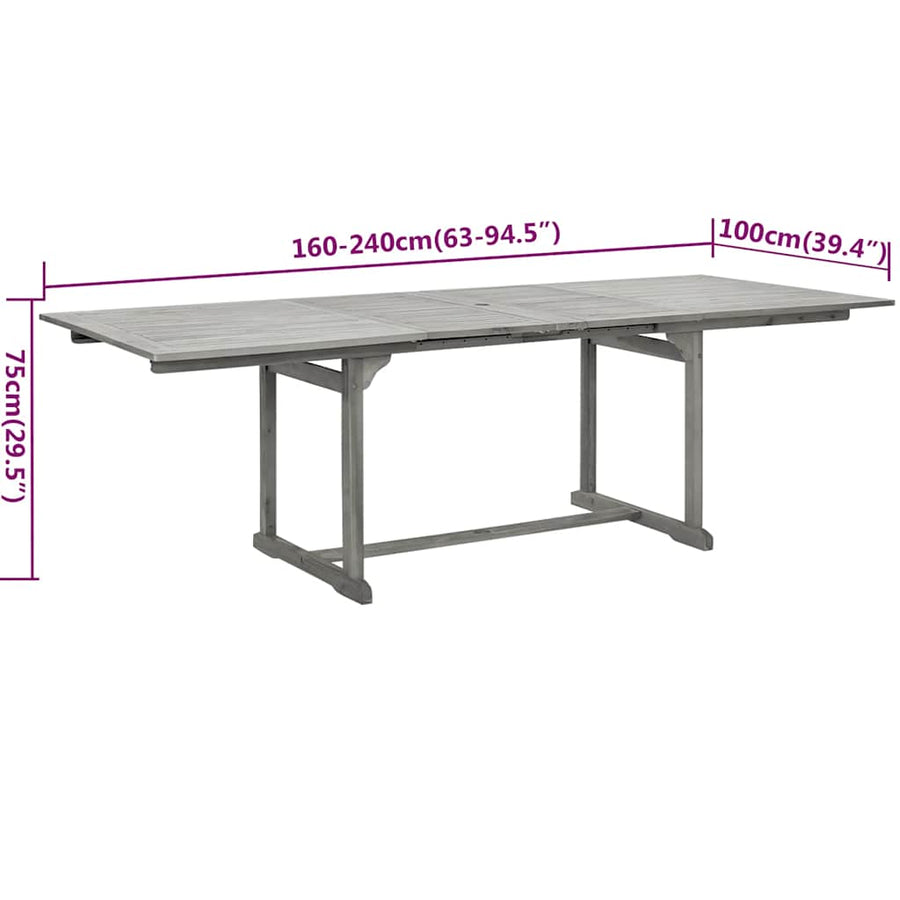 7-Delige Tuinset Massief Acaciahout 6