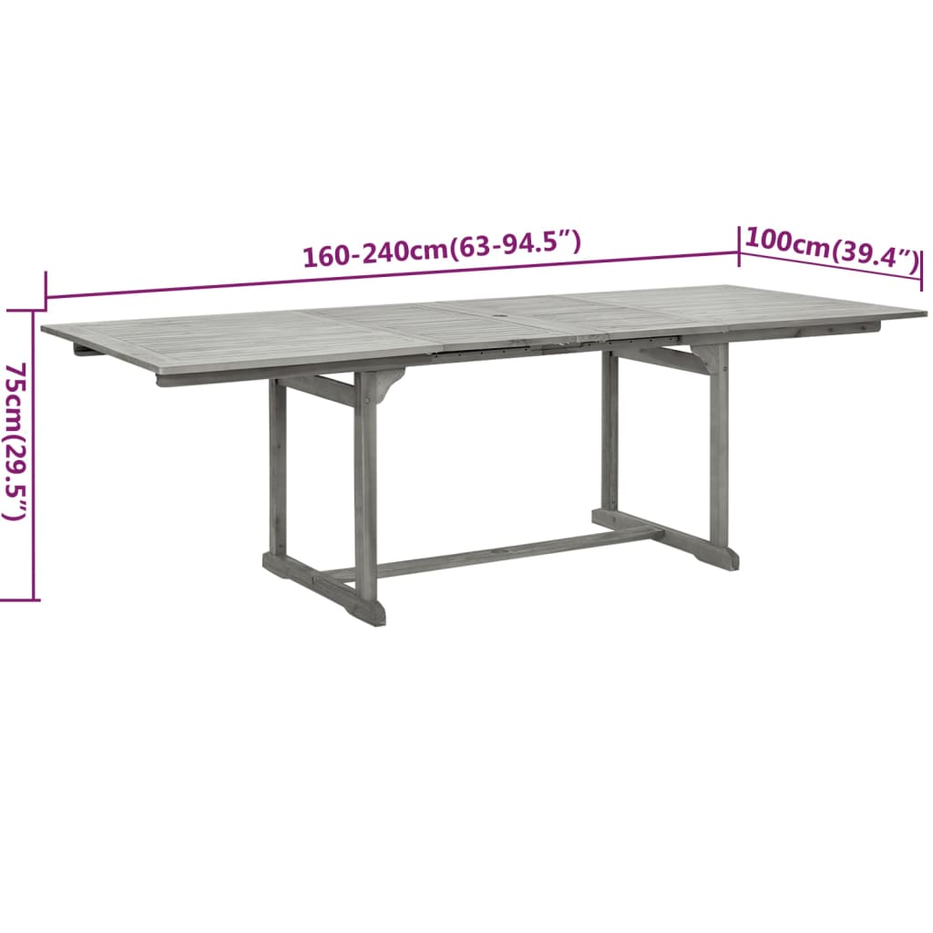 9-Delige Tuinset Massief Acaciahout 8
