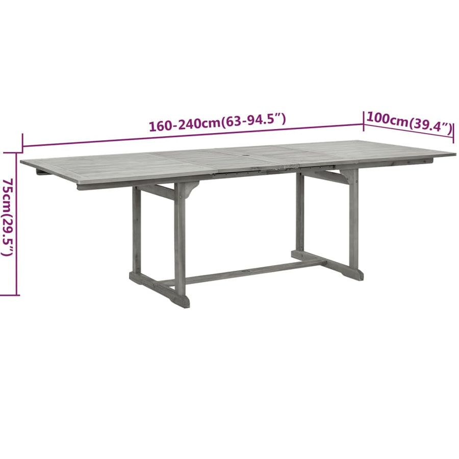 9-Delige Tuinset Massief Acaciahout 8