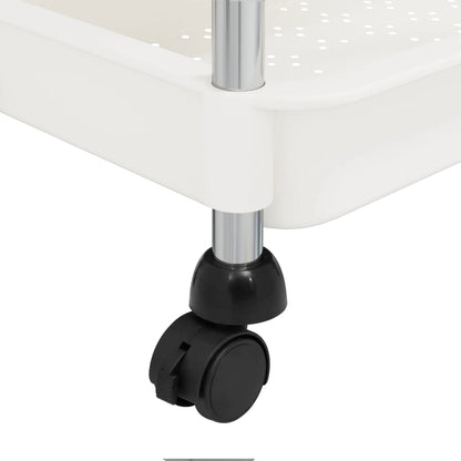 Keukentrolley 5-Laags 42X29X128 Cm Ijzer En Abs Wit