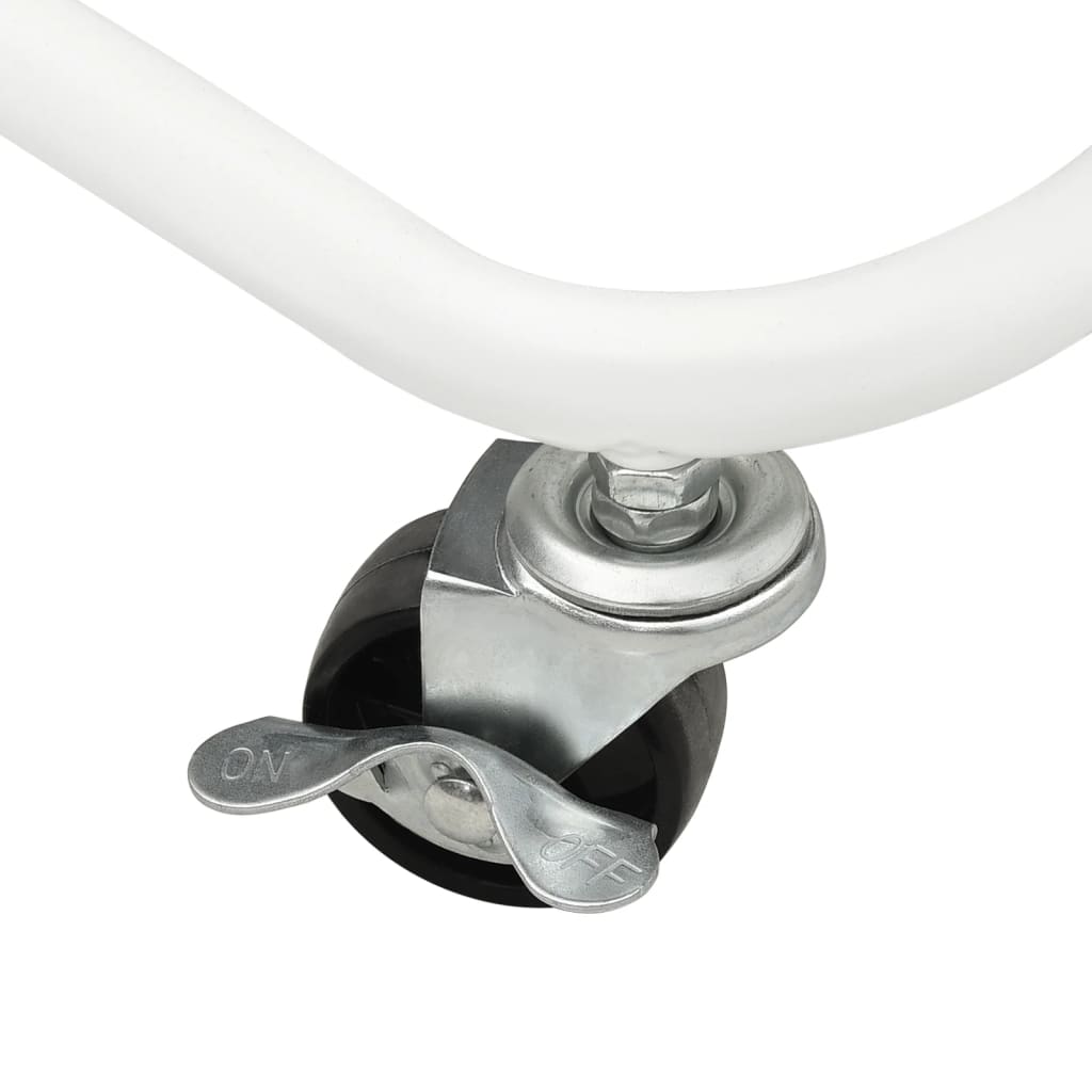 Keukentrolley 3-Laags 42X35X85 Cm Ijzer En Abs Wit