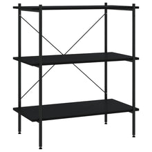 Opbergrek 3-Laags 80 x 40 x 92 cm Zwart