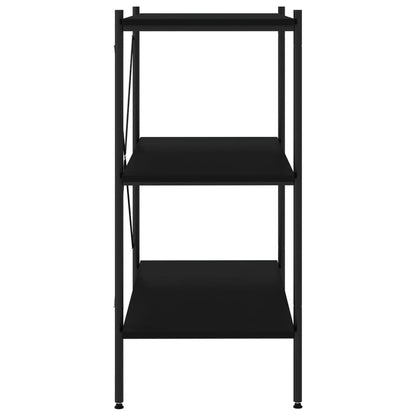 Opbergrek 3-Laags 80 x 40 x 92 cm Zwart
