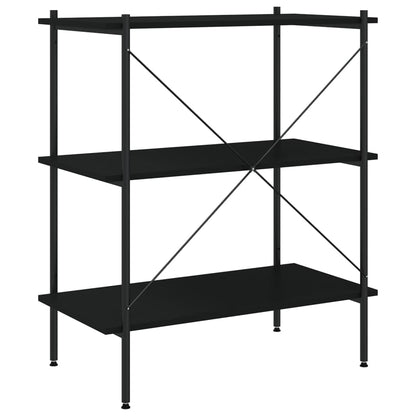 Opbergrek 3-Laags 80 x 40 x 92 cm Zwart