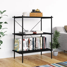 Opbergrek 3-Laags 80 x 40 x 92 cm Zwart