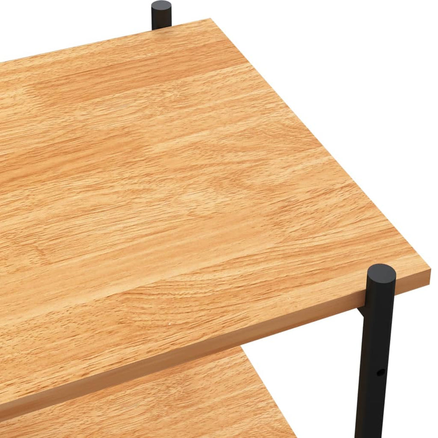 Opbergrek 3-Laags Kleurig 80 x 40 x 92 cm Zwart en eiken