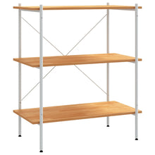 Opbergrek 3-Laags Kleurig 80 x 40 x 92 cm Wit en eiken