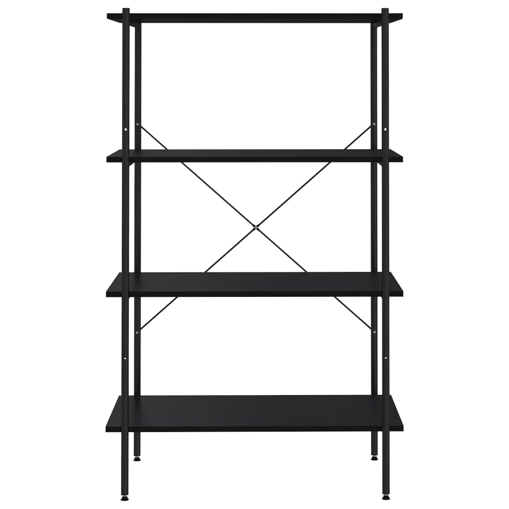 Opbergrek 4-Laags 80 x 40 x 130 cm Zwart