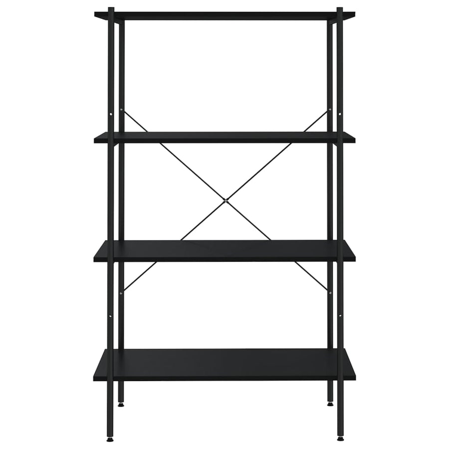 Opbergrek 4-Laags 80 x 40 x 130 cm Zwart