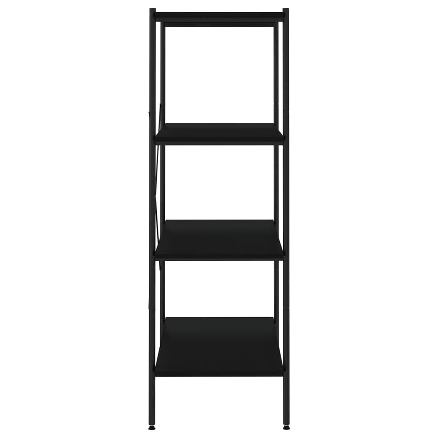 Opbergrek 4-Laags 80 x 40 x 130 cm Zwart