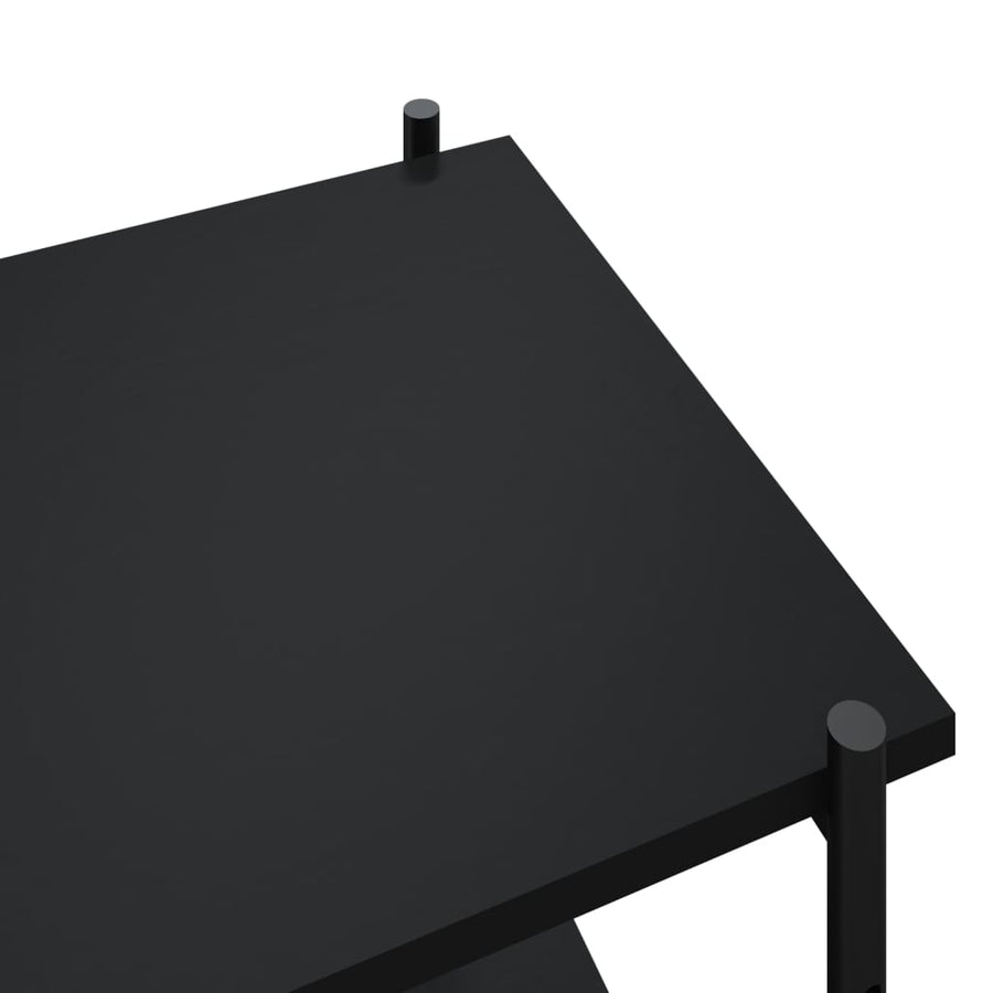 Opbergrek 4-Laags 80 x 40 x 130 cm Zwart