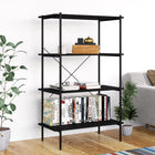 Opbergrek 4-laags 80x40x130 cm zwart