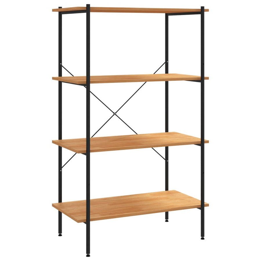 Opbergrek 4-Laags Kleurig 80 x 40 x 130 cm Zwart en eiken