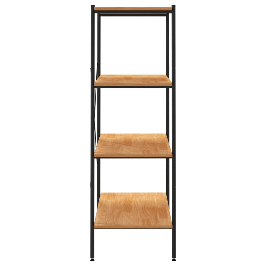 Opbergrek 4-Laags Kleurig 80 x 40 x 130 cm Zwart en eiken