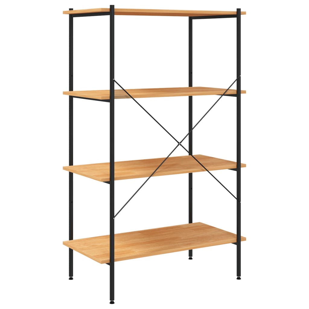 Opbergrek 4-Laags Kleurig 80 x 40 x 130 cm Zwart en eiken