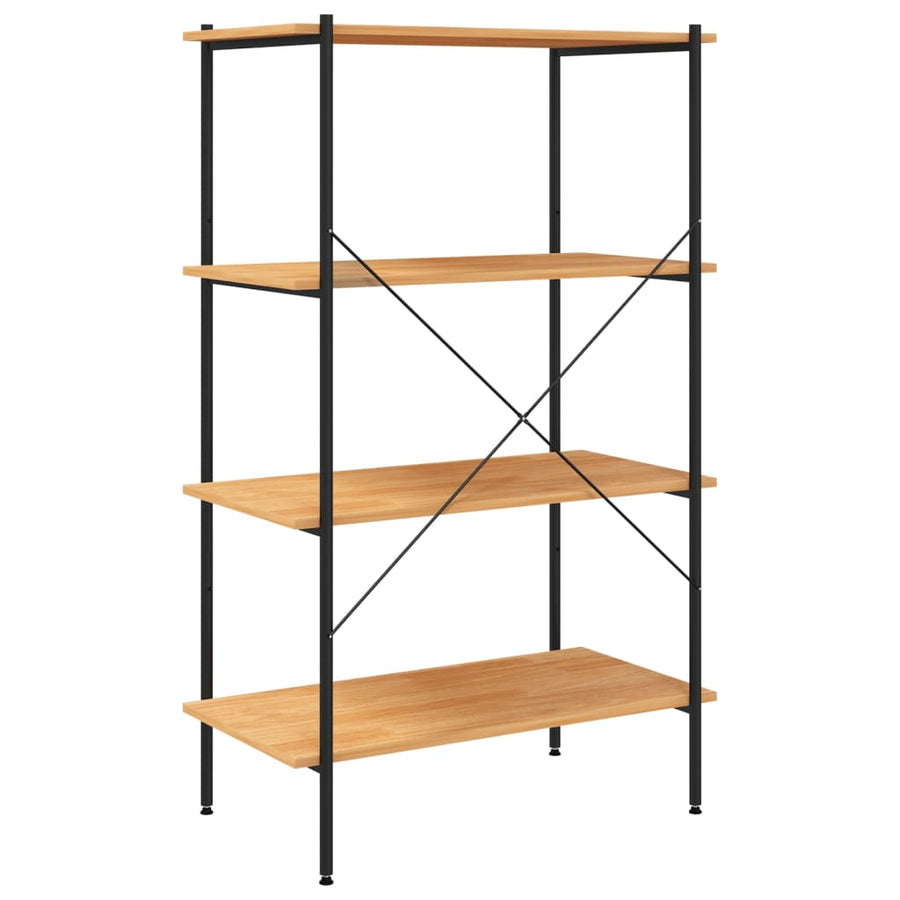 Opbergrek 4-Laags Kleurig 80 x 40 x 130 cm Zwart en eiken