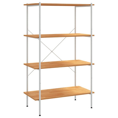 Opbergrek 4-Laags Kleurig 80 x 40 x 130 cm Wit en eiken