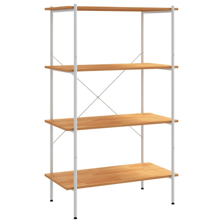 Opbergrek 4-Laags Kleurig 80 x 40 x 130 cm Wit en eiken