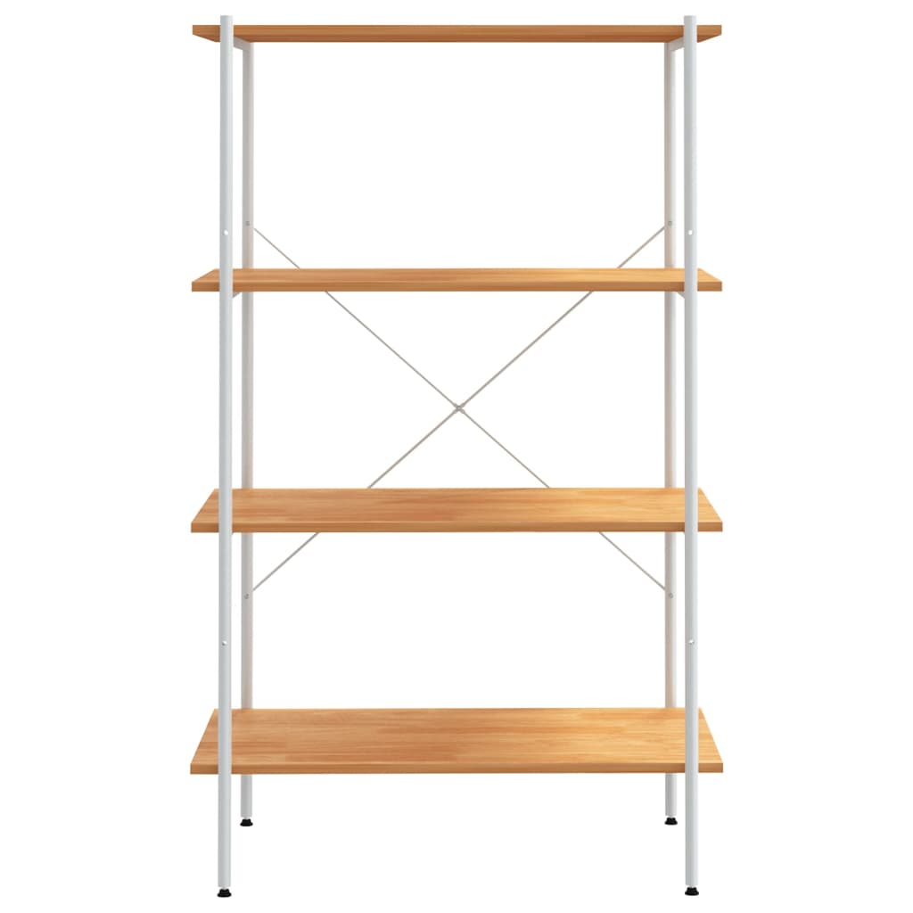 Opbergrek 4-Laags Kleurig 80 x 40 x 130 cm Wit en eiken