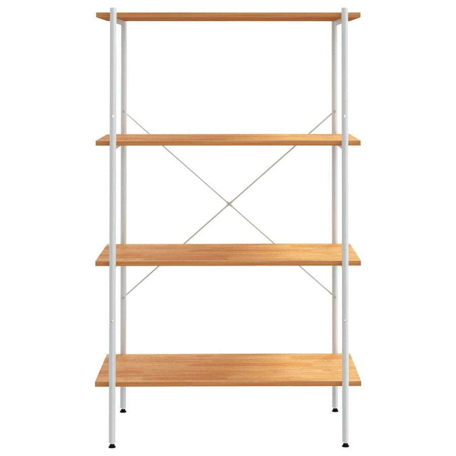 Opbergrek 4-Laags Kleurig 80 x 40 x 130 cm Wit en eiken