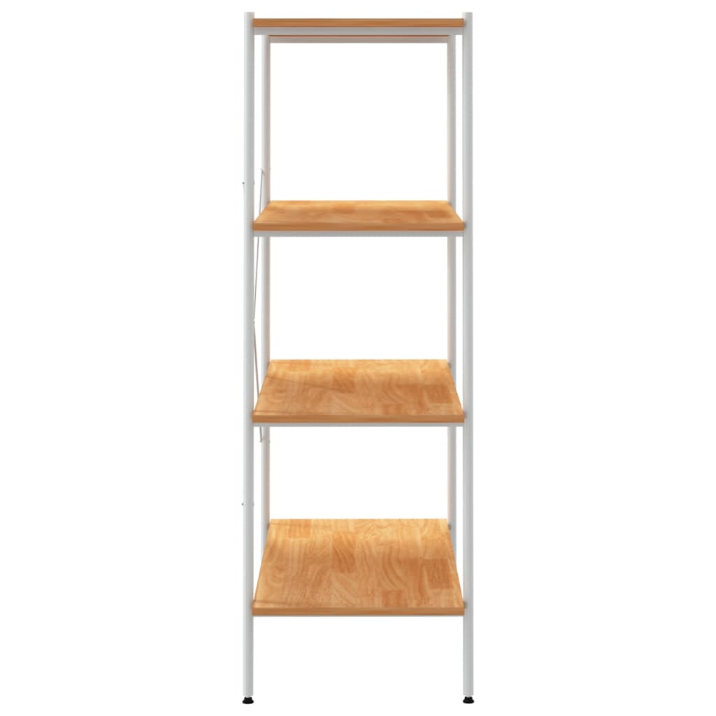 Opbergrek 4-Laags Kleurig 80 x 40 x 130 cm Wit en eiken