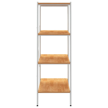 Opbergrek 4-Laags Kleurig 80 x 40 x 130 cm Wit en eiken