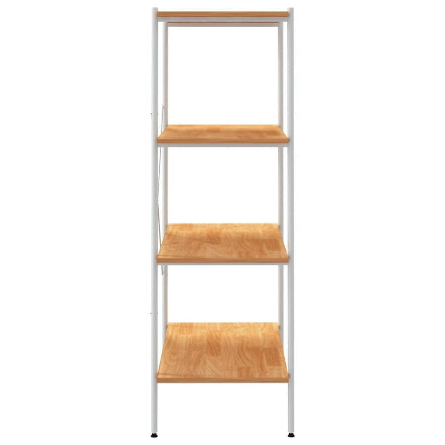 Opbergrek 4-Laags Kleurig 80 x 40 x 130 cm Wit en eiken