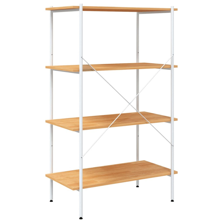 Opbergrek 4-Laags Kleurig 80 x 40 x 130 cm Wit en eiken