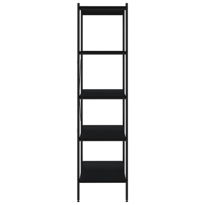 Opbergrek 5-Laags 80 x 40 x 163 cm Zwart