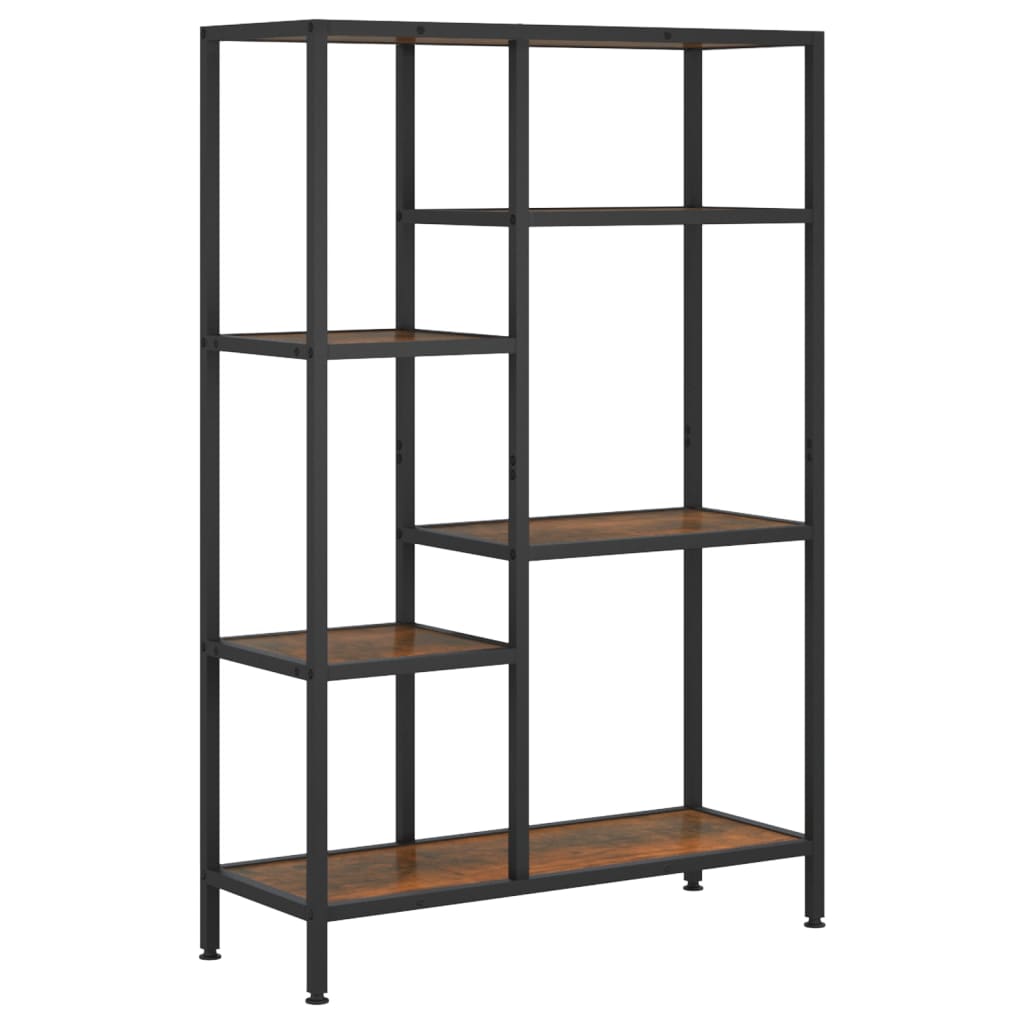 Boekenkast 80X30X Staal En Bewerkt Hout 120 cm